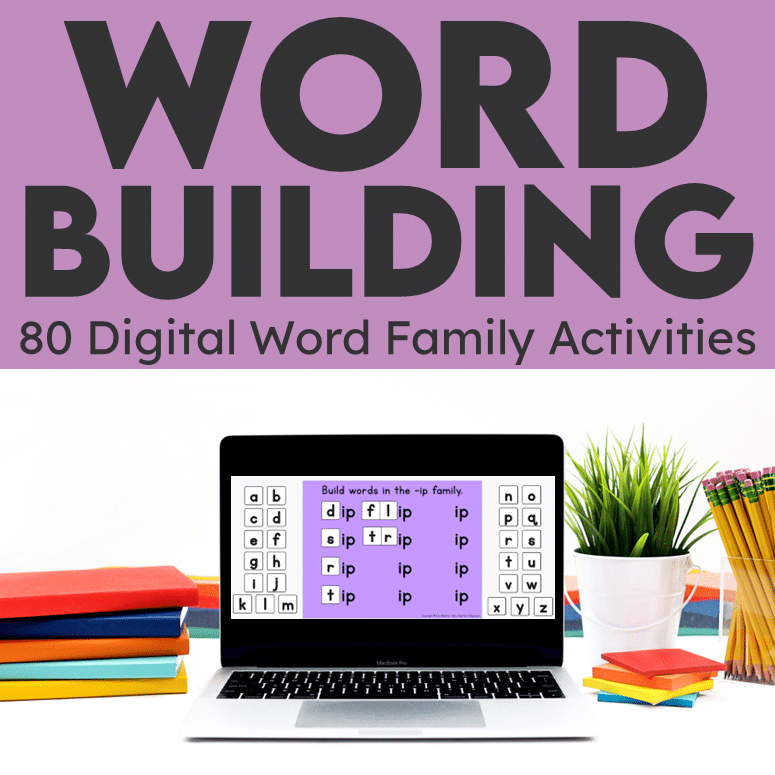 Digital Word Building Resource - 80 digital word family activities