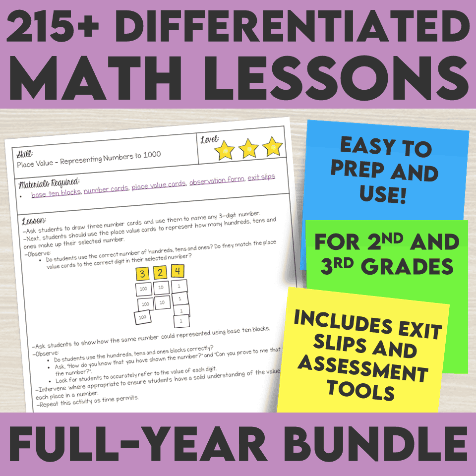 Math Lessons for 2nd and 3rd