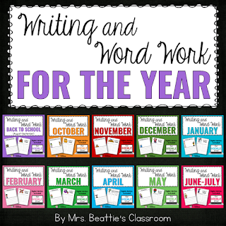Writing and Word Work for the Year Bundle