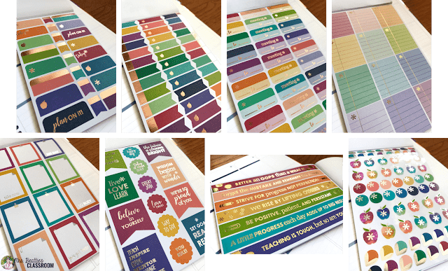 Photo of Erin Condren sticker book pages