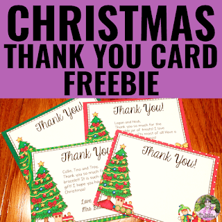 Free Christmas Thank You Cards