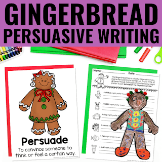 Cover of Gingerbread Persuasive Writing resource