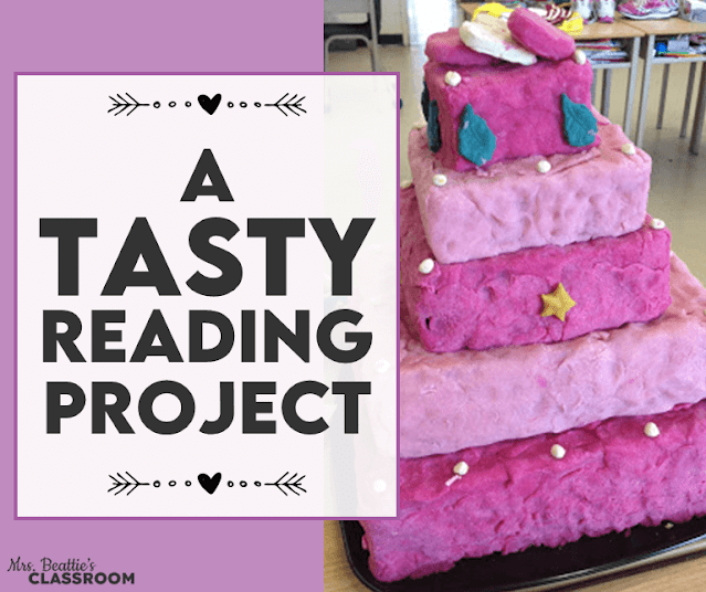 Photo of a five-tiered cake book project made with pink clay.