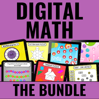 Cover of Digital Guided Math Activities bundle
