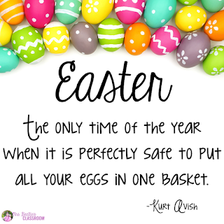 Easter: the only time of the year when it is perfectly safe to put all your eggs in one basket!