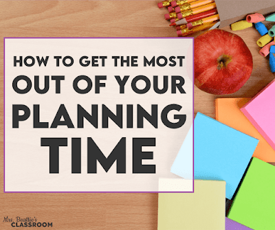 Photo of office supplies with text, "How to Get the Most Out of Your Planning Time"