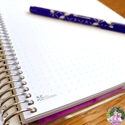 Erin Condren Coiled Journal with dotted paper