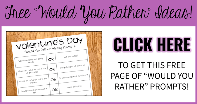 Free Offer: Would You Rather Writing Prompts