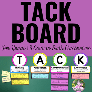 Cover of a TACK Board resource from Mrs. Beattie
