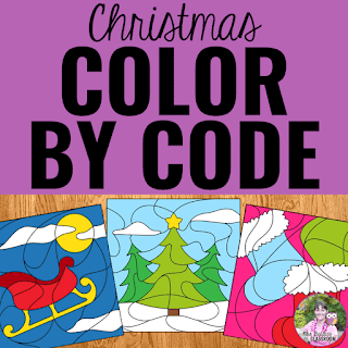 Cover of Christmas Color By Code resource