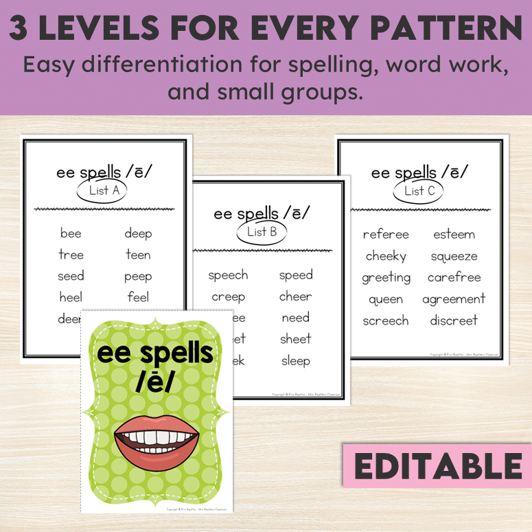 Phonics Word Lists