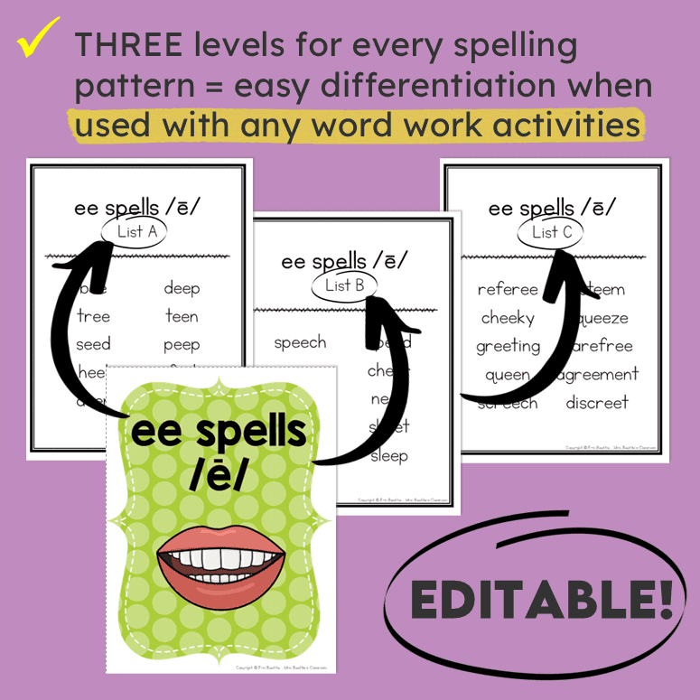 Phonics Word Lists