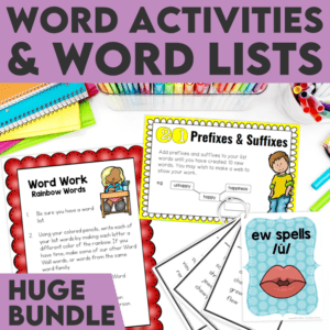 Word Work & Spelling Activities Bundle