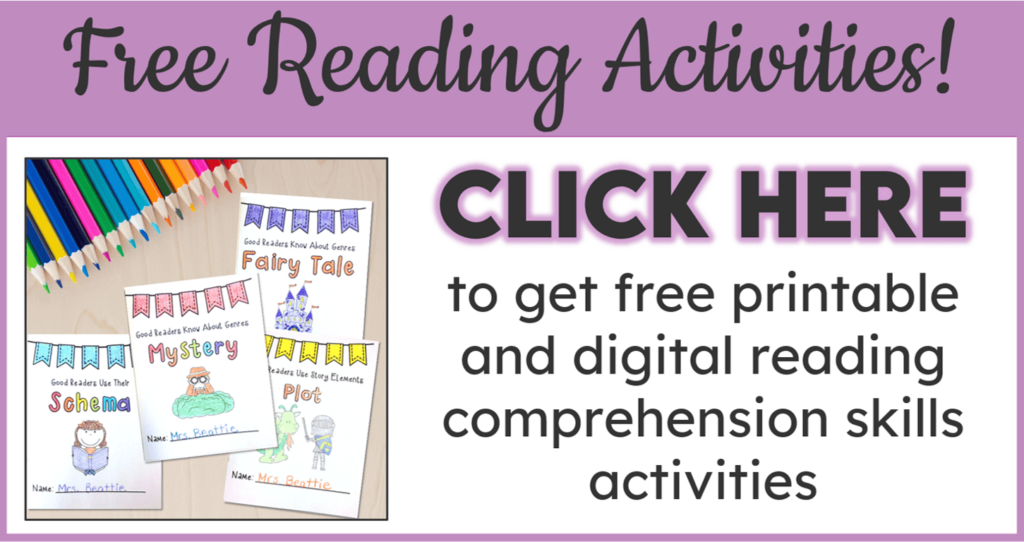 Free Reading Comprehension Skills Mini-Books Offer