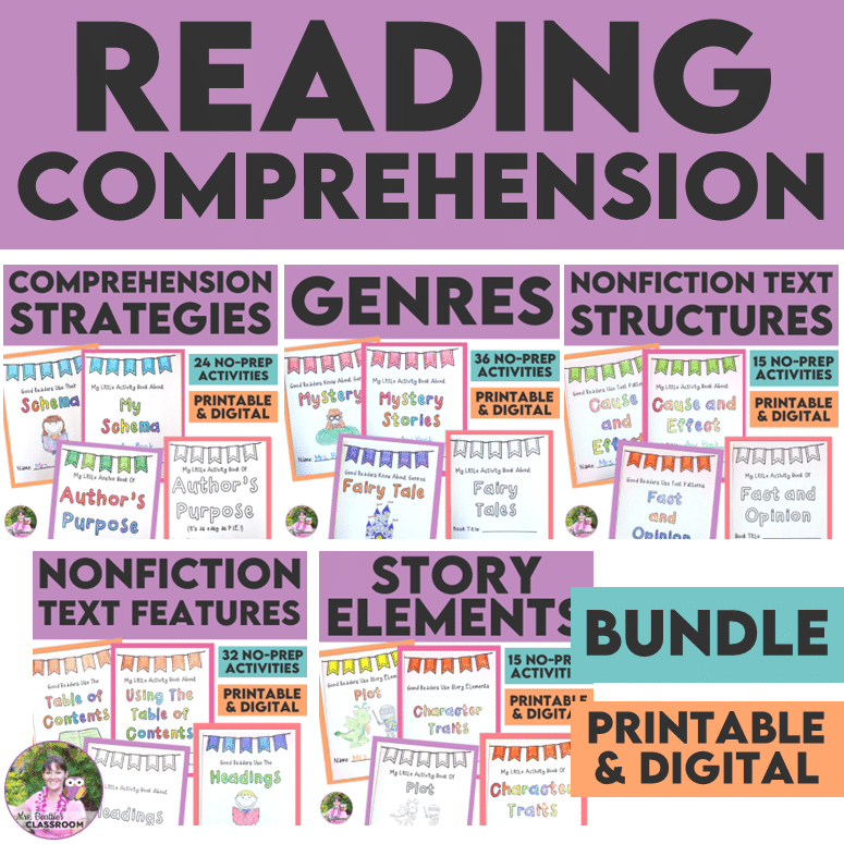 Reading Comprehension Skills Mini Book Bundle