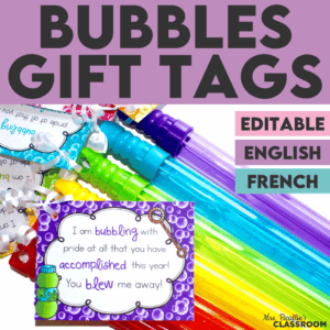 End of Year Student Gift Bubbles