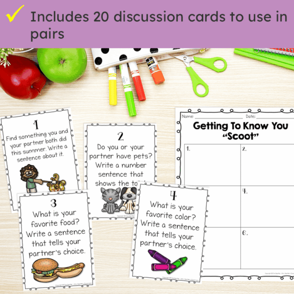 Back to School Game - Beginning of the Year Activities