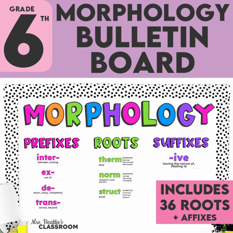 Gr 6 Morphology Bulletin Board