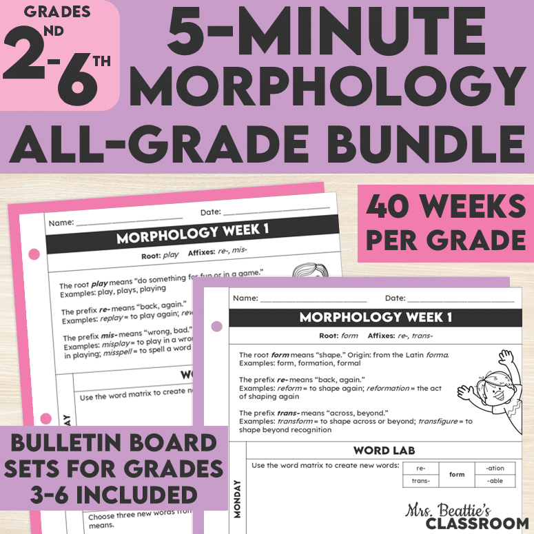 Greek & Latin Roots Morph Bundle