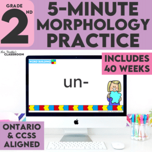 Morphology Slides Prefix and Suffix Activities for Grade 2