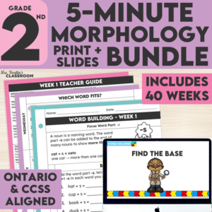 Prefix and Suffix Activities Grade 2 Bundle
