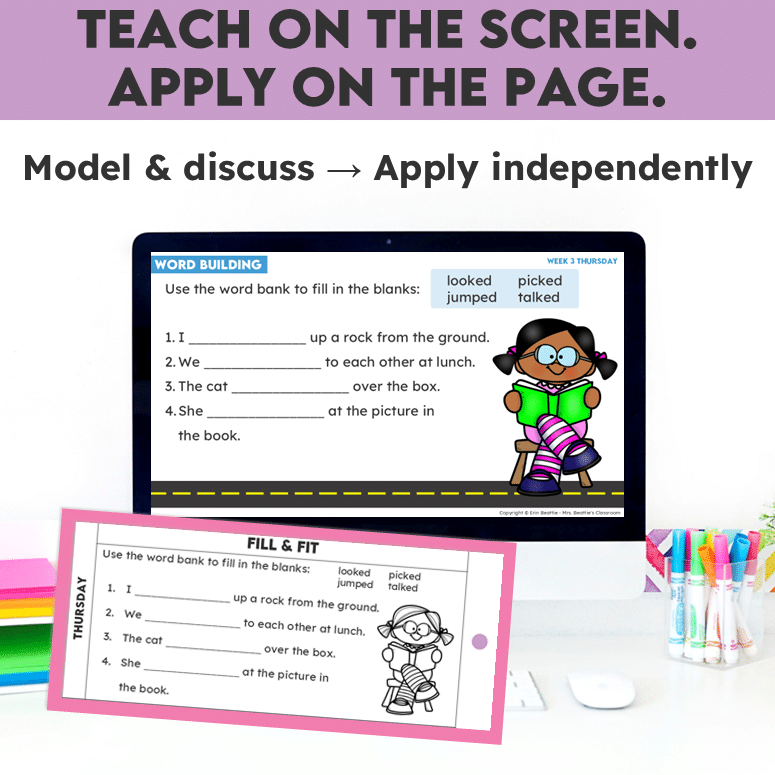 Gr 3 Prefix and Suffix Worksheets + Slides