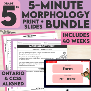 Gr 5 Greek and Latin Roots Bundle
