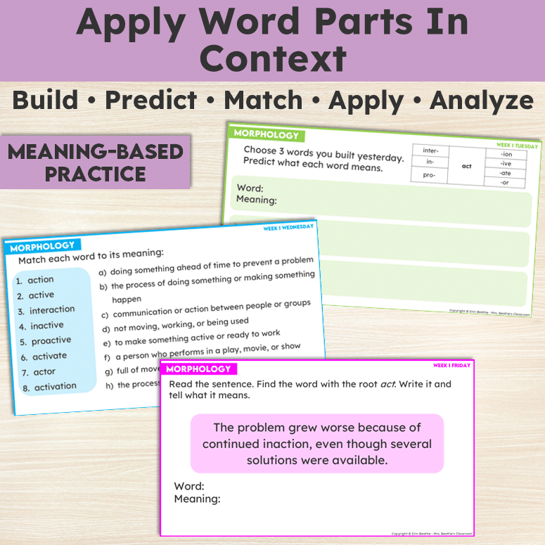 Grade 6 Morphology Slides Greek and Latin Root Words